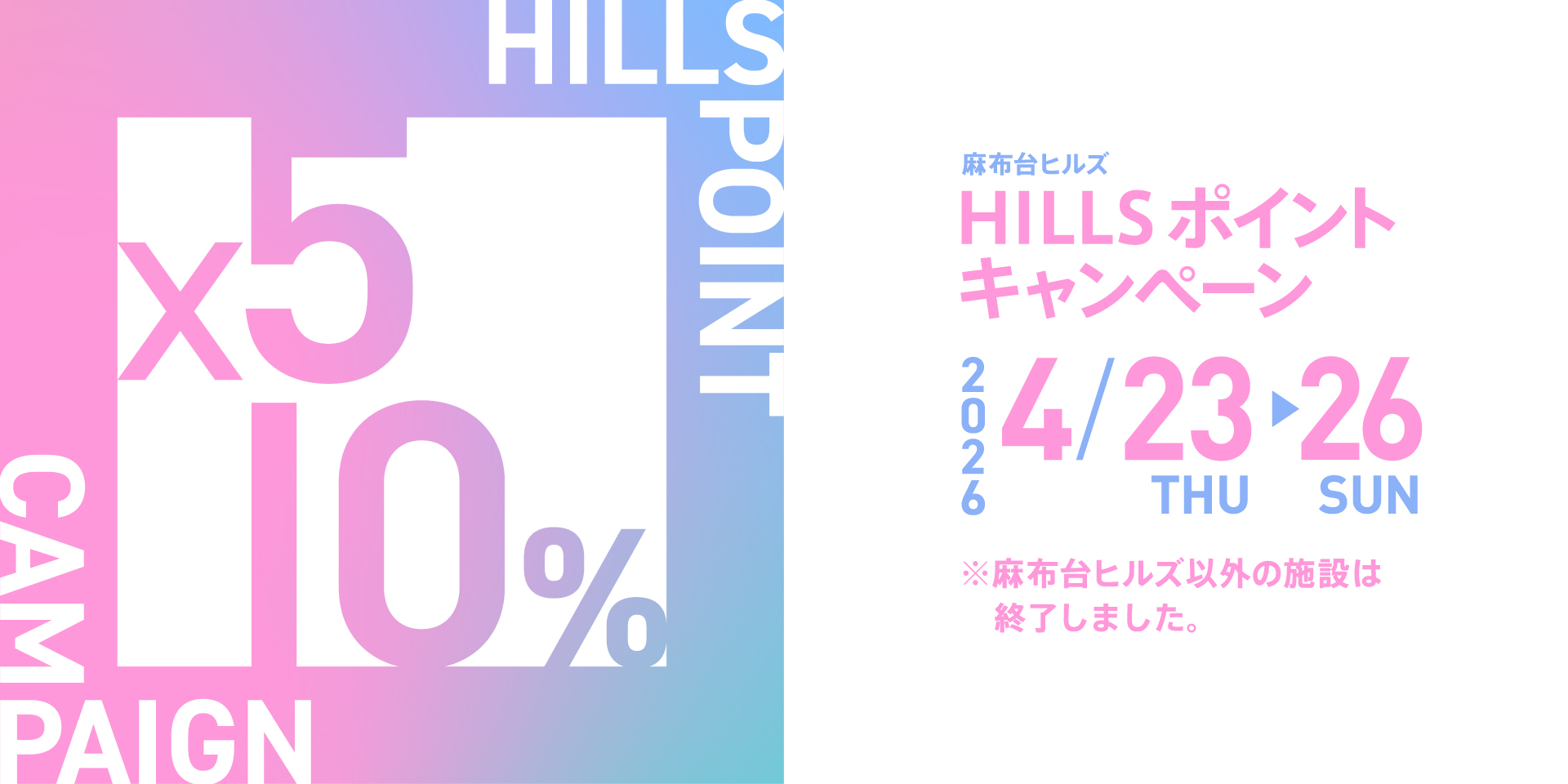 4月ポイントキャンペーン（AH以外のキャンペーン終了後）